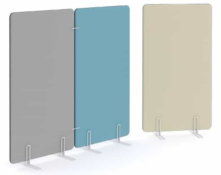 Pastatomas akustinis atitvaras padengtos specialiu perforuotu audiniu