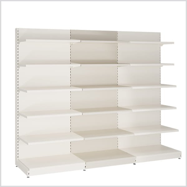 Prekybinė lentyna lygia nugarėle 1000x500 populiarus sprendimas prekybos lentynos aukščio reguliavimas