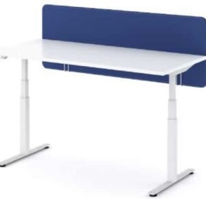 Priekinė stalo uždanga tvirtinamos metaliniais laikikliais padengtos specialiu perforuotu