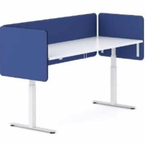 Šoninė stalo uždanga tvirtinamos metaliniais laikikliais padengtos specialiu perforuotu