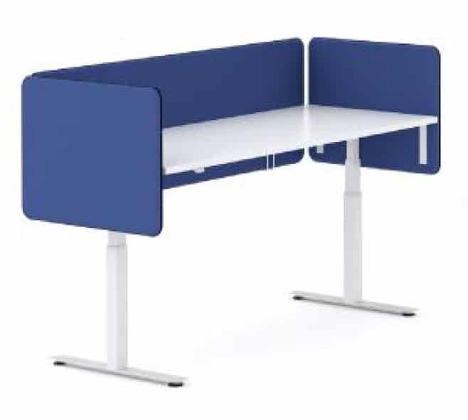 Šoninė stalo uždanga 1 Šoninė stalo uždanga tvirtinamos metaliniais laikikliais padengtos specialiu perforuotu