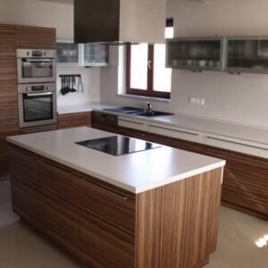 Virtuviniai baldai ID VIRT 10 balta laminuota