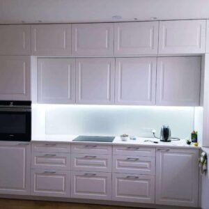 Virtuviniai baldai ID VIRT 23 balta laminuota