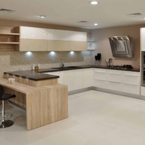 Virtuviniai baldai ID VIRT 27 balta laminuota