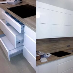 Virtuviniai baldai ID VIRT 31 balta laminuota