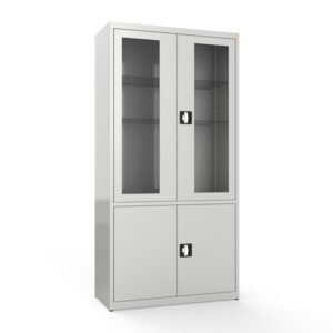 Medicininė spinta stiklinėmis ir rakinamomis durimis GF2