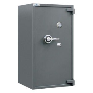 Atsparus įsilaužimams seifas FERRIMAX CF-815L (IV klasė) patentuota daugiasluoksnė seifo mechanizmo blokavimas išmušant