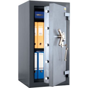 Atsparus įsilaužimams seifas VALBERG ALMAZ 99 EL (V klasė) mechanizmas apsaugotas grūdintu patentuota daugiasluoksnė seifo