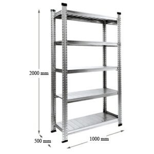Universalus stelažas SUPER 1-2-3 (1000x500 H=2000) patogiai susidėti buhalterinius segtuvus