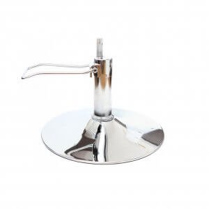 Kirpyklos kėdės hidraulinis pakelėjas baze (apvali) komplekte produkto