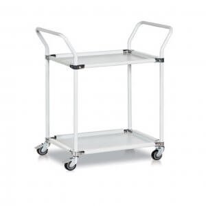 Transportavimo vežimėlis TT-02 reguliuojamo aukščio lentynos gaminių transportavimui