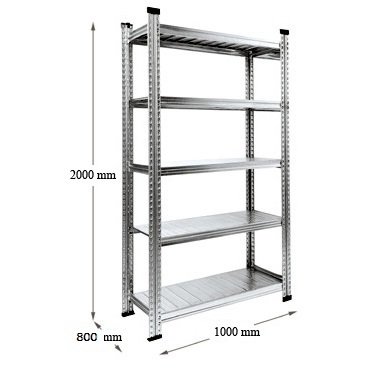 Universalus stelažas SUPER 1-2-3 (1000x800 H=2000) patogiai susidėti buhalterinius segtuvus