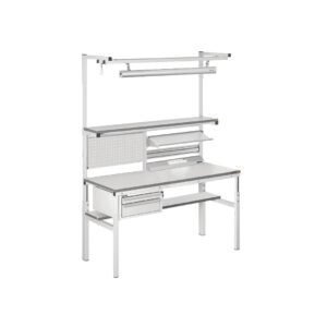 Antistatinis darbastalis SR 18-9 perforuota panelė kabliukams stalviršio matmenys 1800x900