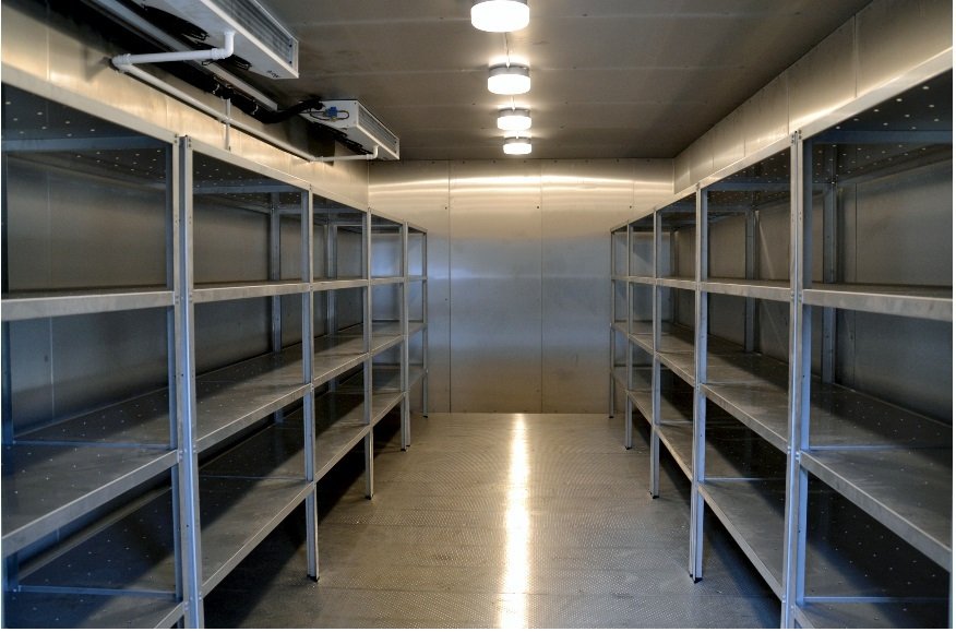 Keturių lentynų nerūdijančio plieno stelažas 2000x600 2 cold storage racks