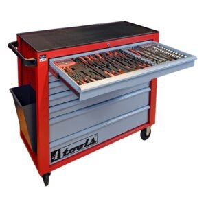 Mobilus įrankių vežimėlis 4TM5 garantinis terminas centrinis užraktas