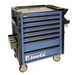 Mobilus įrankių vežimėlis 4TOOLS SL04 garantinis terminas centrinis užraktas