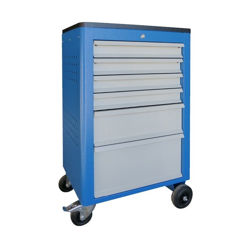 Mobilus įrankių vežimėlis BASIC 6 garantinis terminas centrinis užraktas