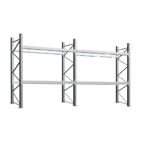 Aštuoniolikos palečių stelažas H3000 galima rinkti sekcijomis standartiniai dydžiai