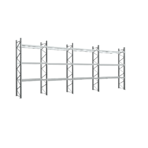 Keturiasdešimt aštuonių palečių stelažas H4000 galima rinkti sekcijomis standartiniai dydžiai