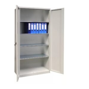 Sustiprinta dokumentų saugojimo spinta T400 lentynos tolygiai paskirstyta suvirinta konstrukcija