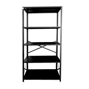 Modulus lentyna juoda 1000×500 H1920: 5 lentynos iki 50 kg apkrovos EU gamyba