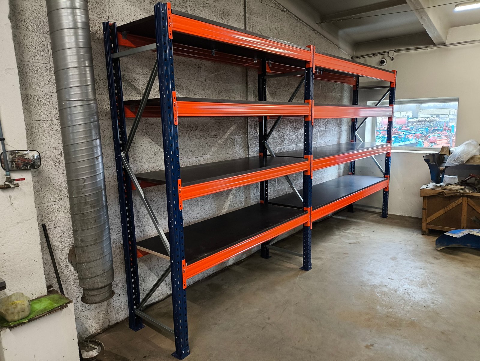 Paletinio stelažo lentynos skersinis 3 paletiniu stelazu uzdengimai